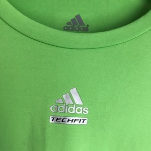Short sleeve green workout shirt